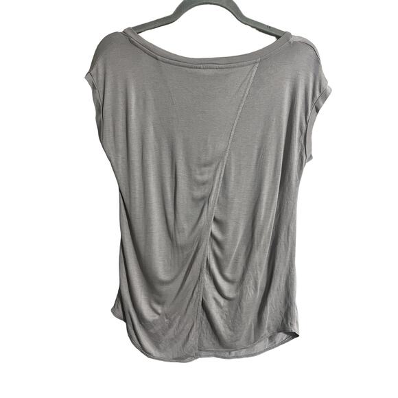 NWT Aritzia Wilfred Anvers  Ashen Open Back Tee XS - Picture 2 of 5